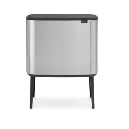 Coș de gunoi cu capac sensibil la atingere BO 36 l, oțel mat, Brabantia