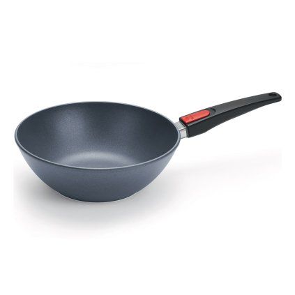 Wok DIAMOND LITE 26 CM, mâner detașabil, titan, WOLL