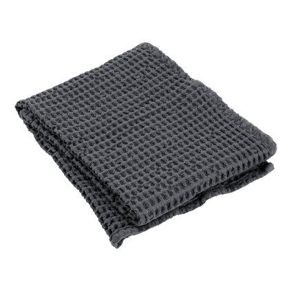 Prosop de baie CARO, 50 x 100 cm, gri-negru, Blomus
