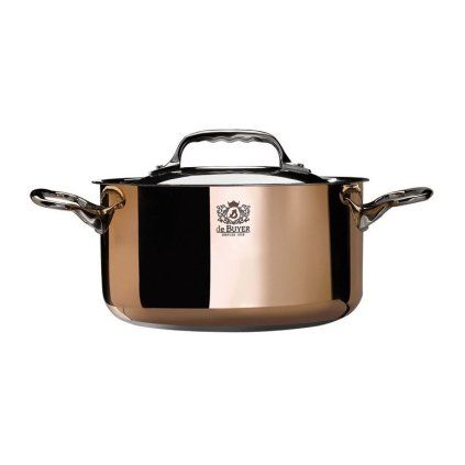 Oală PRIMA MATERA 28 cm, 8 l, pentru inducție, cu capac, de Buyer