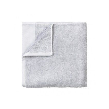 Prosop de baie RIVA, 70 x 140 cm, gri deschis, Blomus