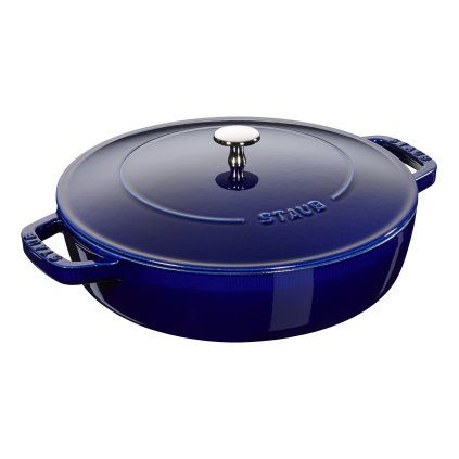 Capac pentru cratiță CHISTERA 24 cm, albastru închis, fontă, Staub