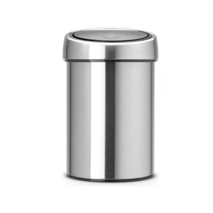 Coș de gunoi cu capac sensibil la atingere TOUCH BIN 3 l, rezistent la degete, oțel mat, Brabantia