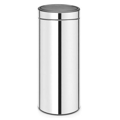 Coș de gunoi sensibil la atingere TOUCH BIN NEW 30 l, oțel lucios, Brabantia