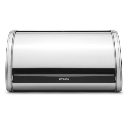 Coș pentru pâine ROLL TOP 32 cm, oțel mat, Brabantia
