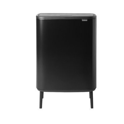 Coș de gunoi cu capac sensibil la atingere BO HI 60 l, negru, Brabantia