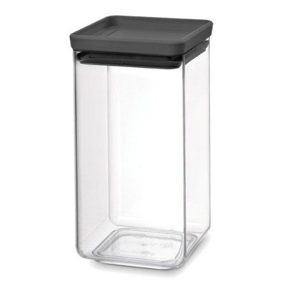 Recipient pentru depozitarea alimentelor TASTY PLUS 1,6 l, gri închis, plastic, Brabantia