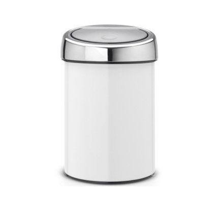 Coș de gunoi cu capac sensibil la atingere TOUCH BIN, 3 l, alb, Brabantia