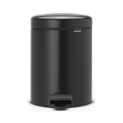 Coș cu pedală NEWICON, 5 l, negru mat, Brabantia