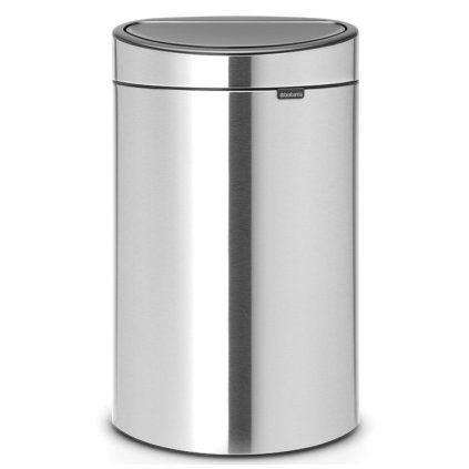 Coș de gunoi cu capac sensibil la atingere TOUCH BIN NEW 40 l, rezistent la amprentă, oțel mat, Brabantia