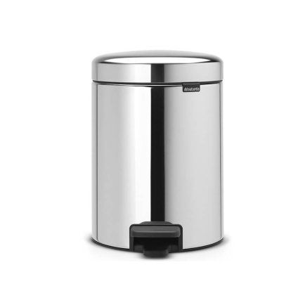 Coș cu pedală NEWICON 5 l, oțel lucios, Brabantia