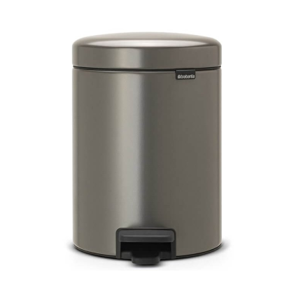 Coș cu pedală NEWICON 5 l, platină, Brabantia