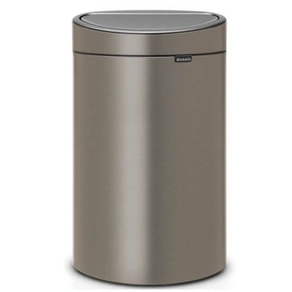 Coș de gunoi cu capac sensibil la atingere TOUCH BIN NEW 40 l, platină, Brabantia