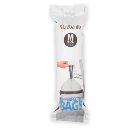 Saci de gunoi M PerfectFit 60 l,10 buc, Brabantia
