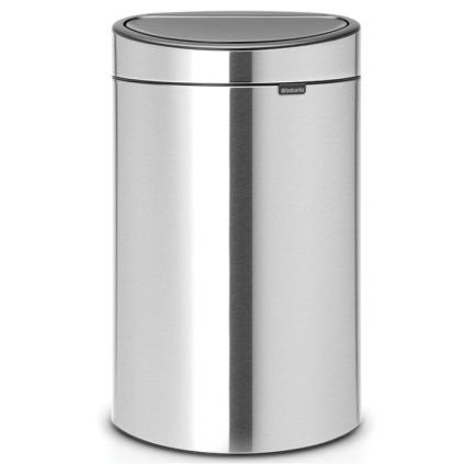 Coș de gunoi cu capac sensibil la atingere TOUCH BIN NEW 10 + 23 l, rezistent la amprentă, oțel mat, Brabantia