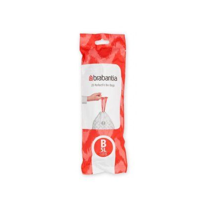 Saci pentru gunoi B PerfectFit 5 l, 20 buc, Brabantia