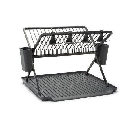 Suport pentru uscarea vaselor 51 cm, pliabil, gri, Brabantia