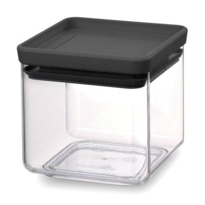 Recipient pentru depozitarea alimentelor TASTY PLUS 700 ml, gri închis, plastic, Brabantia