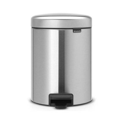 Coș cu pedală NEWICON 5 l, rezistent la amprente, oțel mat, Brabantia