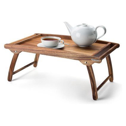 Tava pentru micul dejun 61 x 35 cm, lemn de salcâm, Continenta