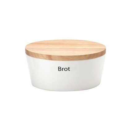 Coș pentru pâine 27 x 20 cm, cu capac din lemn/tocător, Continenta