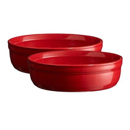 Farfurie pentru creme brûlée de 12 cm, set de 2 buc, roșu burgund, Emile Henry