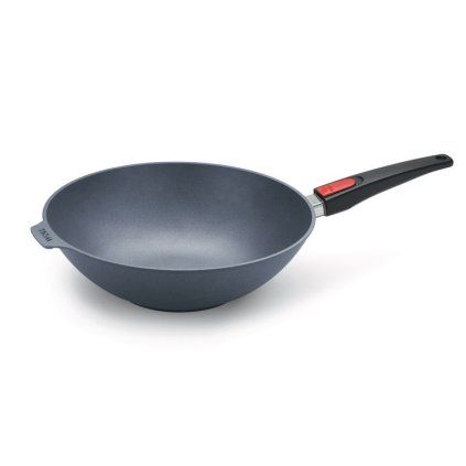 Wok DIAMOND LITE 32 cm, pentru inducție, mâner detașabil, titan, WOLL