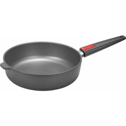 Tigaie pentru saute TITANIUM NOWO 26 cm, pentru inducție, mâner detașabil, titan, WOLL