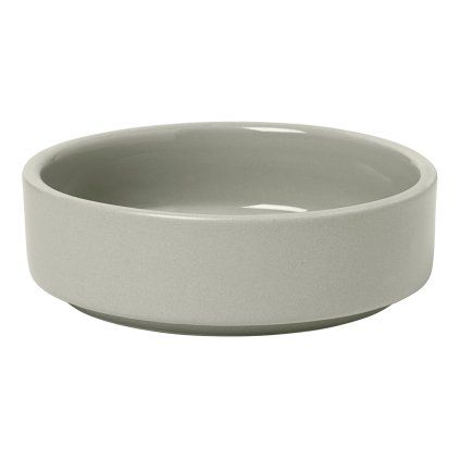 Bol Tapas PILAR XS ⌀ 10 cm, 100 ml, gri deschis, ceramică, Blomus