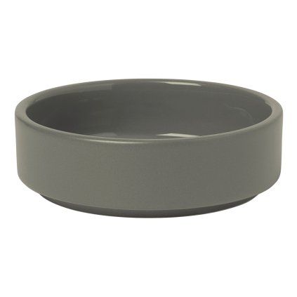 Bol Tapas PILAR XS ⌀ 10 cm, 100 ml, gri închis, ceramică, Blomus