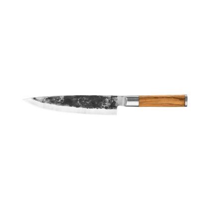 Cuțit pentru bucătărie OLIVE 20,5 cm, mâner din lemn de măslin, Forged