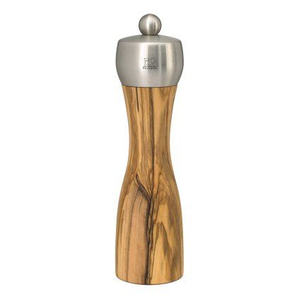 Râșniță pentru piper FIDJI 20 cm, lemn de măslin/ oțel inoxidabil, Peugeot