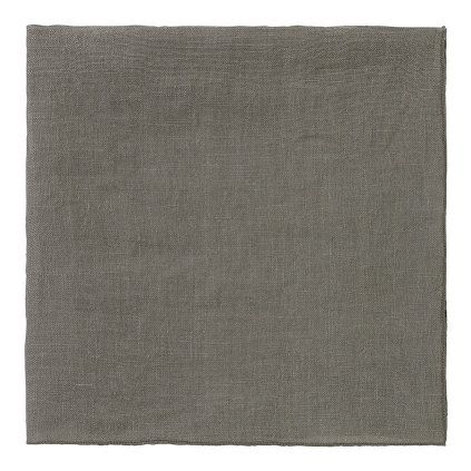 Șervețel din pânză LINEO, 42 x 42 cm, maro verde, in, Blomus