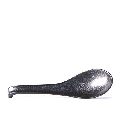 Lingură japoneză BLACK MATT 17,5 cm, negru, MIJ