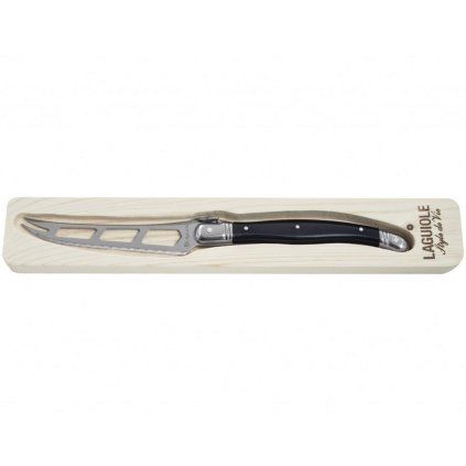Cuțit pentru brânză PREMIUM 10 cm, negru, Laguiole