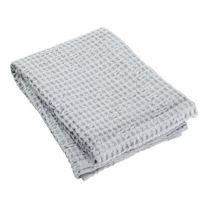 Prosop de baie CARO, 70 x 140 cm, gri deschis, Blomus