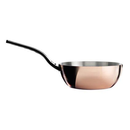 Tigaie pentru saute PRIMA MATERA 24 cm, pentru inducție, conică, culoarea cuprului, de Buyer