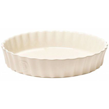 Farfurie de tartă 28 cm, crem, Emile Henry