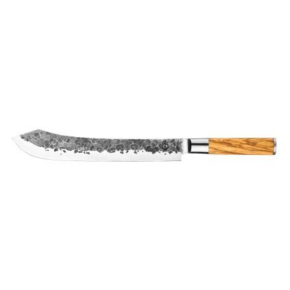Cuțit de măcelar OLIVE 25,5 cm, mâner din lemn de măslin, Forged