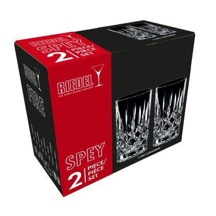 Pahar înalt pentru băuturi RIEDEL SPEY LONG DRINK 395 ml, set de 2 bucRiedel