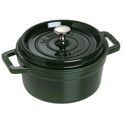 Capac pentru cratiță COCOTTE 28 cm, cu aburi, busuioc, fontă, Staub