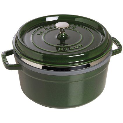 Capac pentru cratiță COCOTTE 26 cm, cu aburi, busuioc, fontă, Staub