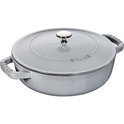 Capac pentru cratiță 24 cm, gri grafit, din fontă, Staub