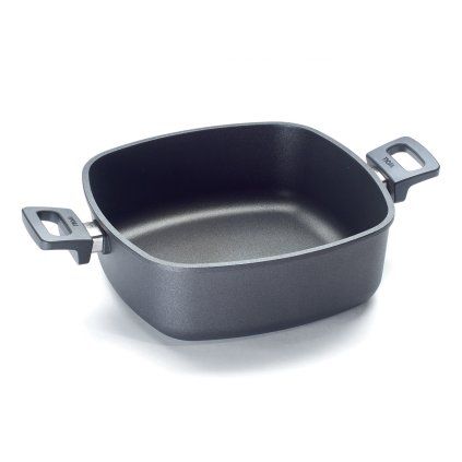 Tigaie pentru servire TITANIUM NOWO 28 x 28 cm, pentru inducție, titan, WOLL