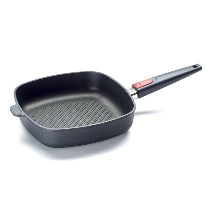 Tigaie pentru grătar TITANIUM NOWO 26 x 26 cm, mâner detașabil, titan, WOLL