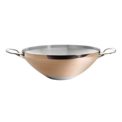 Wok PRIMA MATERA 32 cm, cupru, de Buyer