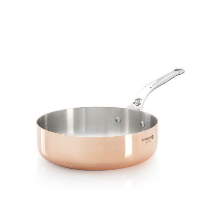 Tigaie pentru saute INOCUIVRE 20 cm, cu mâner din oțel inoxidabil, culoarea cuprului, de Buyer