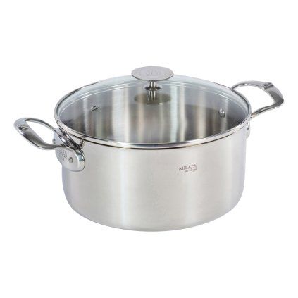 Oală MILADY 24 cm, din oțel inoxidabil lustruit, de Buyer