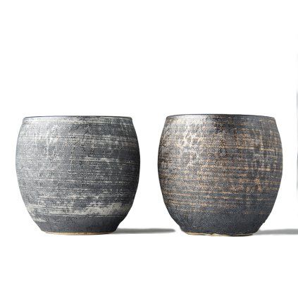 Cești de ceai SHO-CHU, set de 2 buc, 320 ml, argintiu și bronz, MIJ