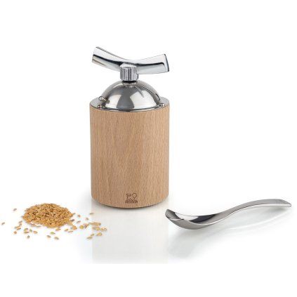 Răzătoare pentru semințe de in de 13 cm, lemn natural/inox, Peugeot